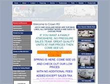 Tablet Screenshot of crownrv.com